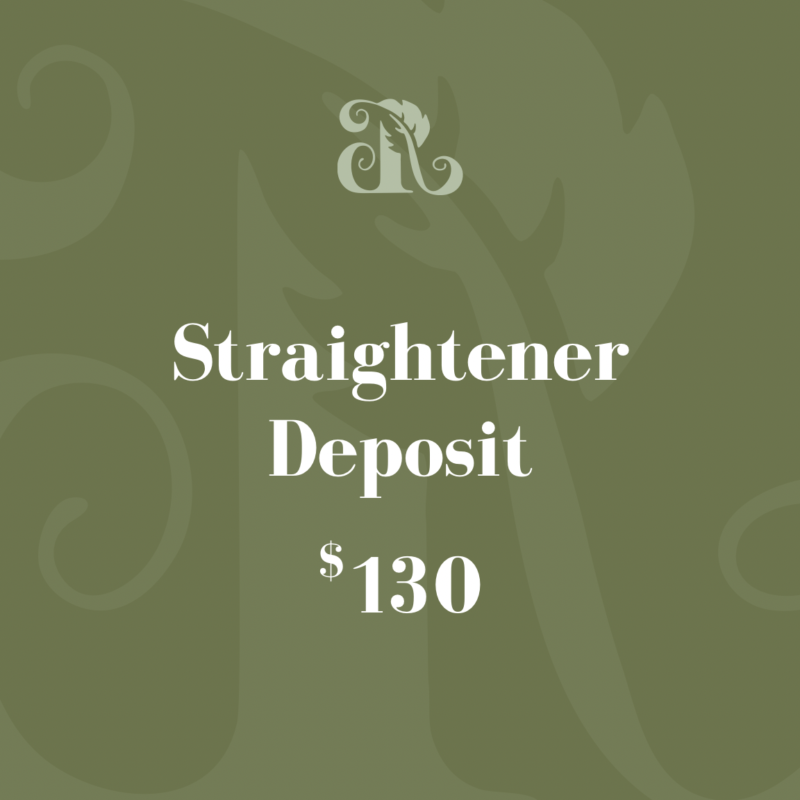 Straightener deposit