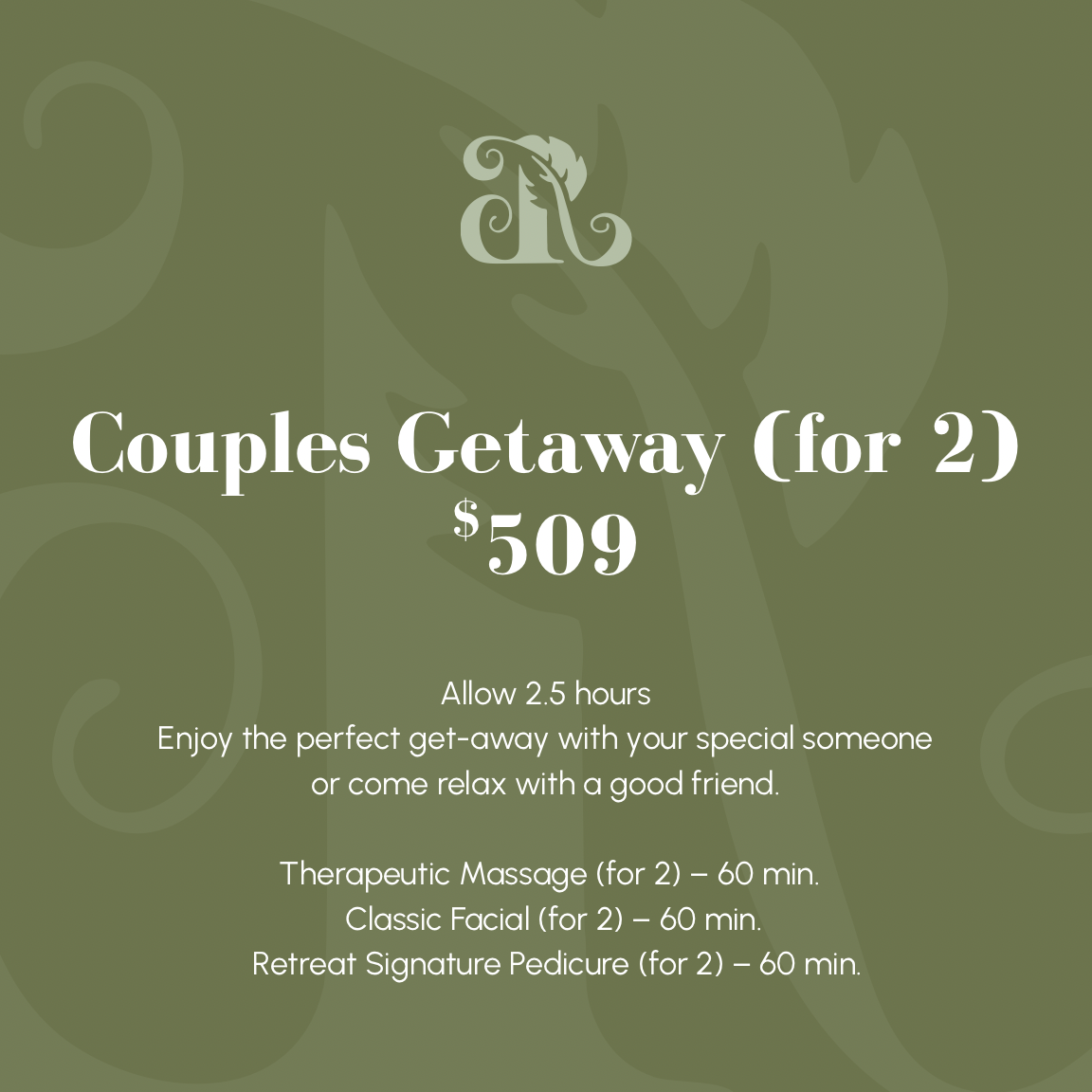 Couples Get Away (for 2)
