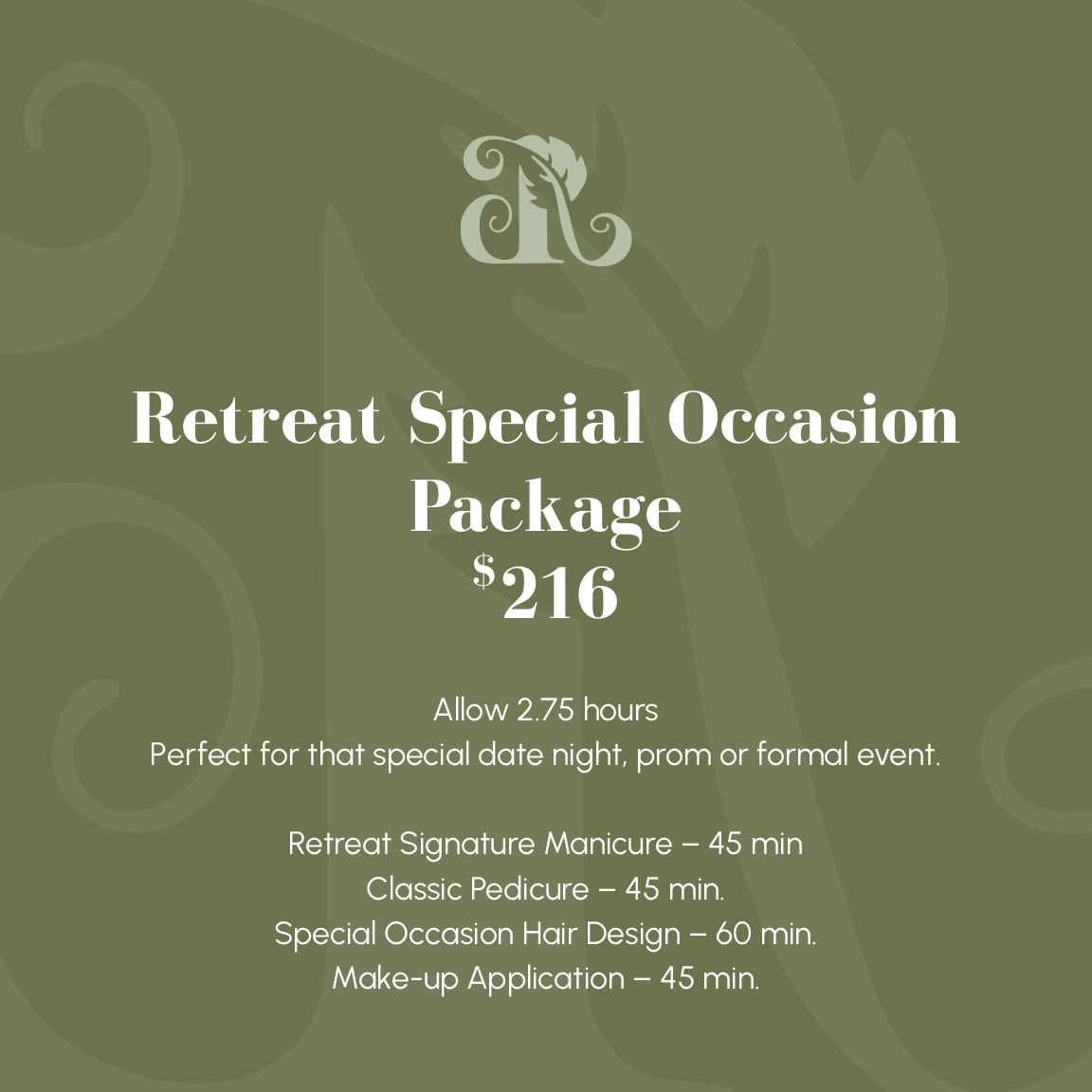 Retreat Special Occasion Package